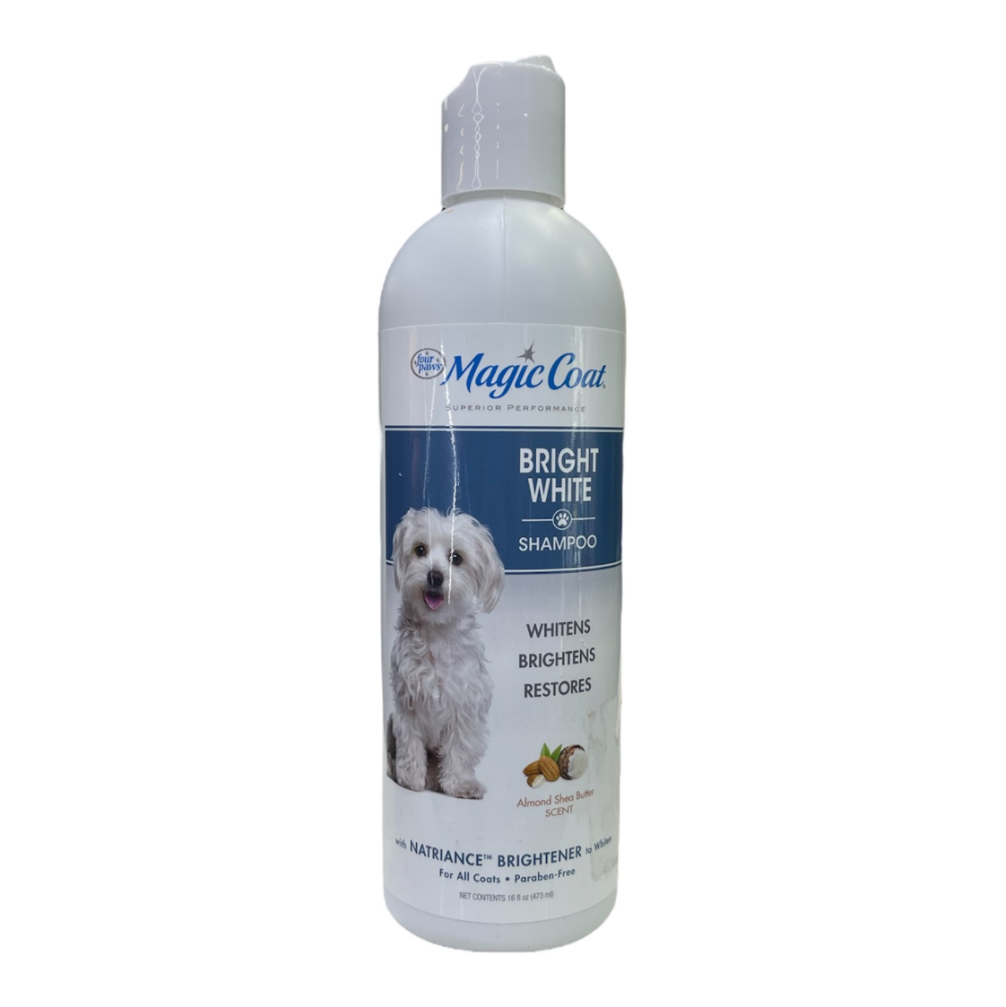 Four Paws Magic Coat Shampoo For Dogs - 16 Oz Pearlescent Brightening & Whitening Formula With Almond Shea Butter Scent