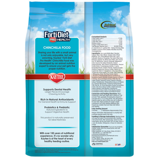 Kaytee FortiDiet Pro Health Chinchilla Alimento 3 lb