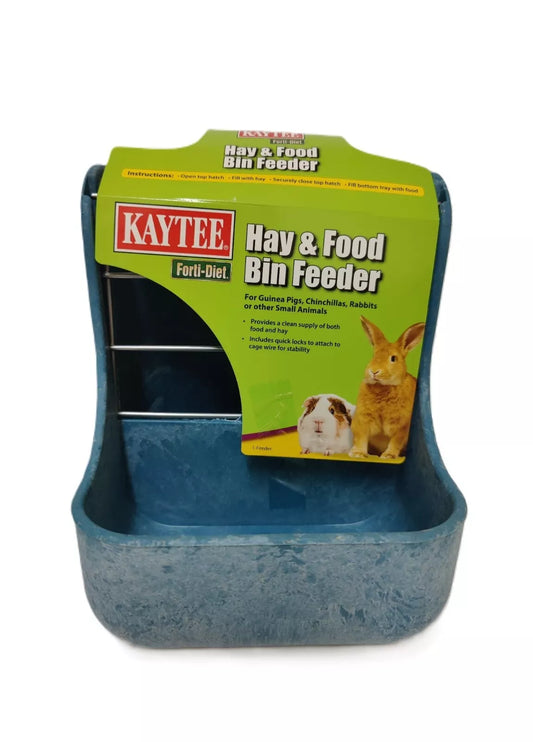SPECIAL Kaytee Hay & Food Bin Feeder. (Differents Colors)