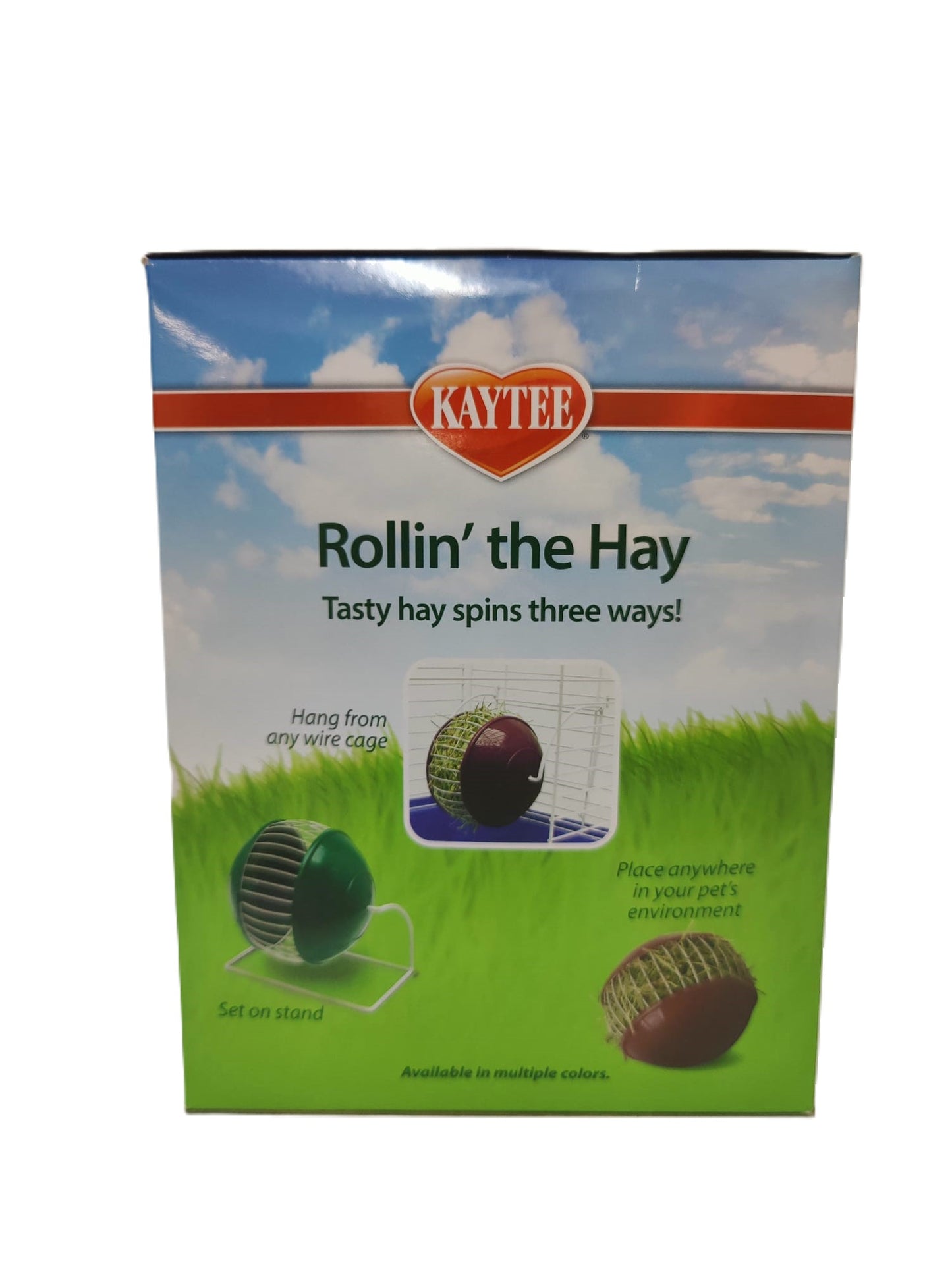 SPECIAL Kaytee Rollin' the Hay for Small Animal. Hay Dispenser. 5.62" x 5.62" x 7.31"