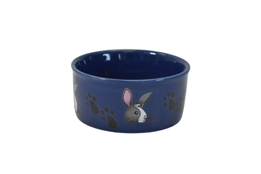 Kaytee Plato para mascotas con estampado de patas y conejito B