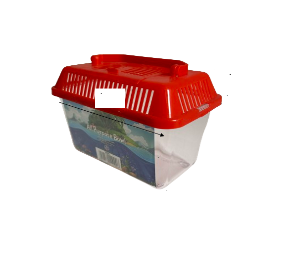 Pet Pioneer Plastic Box (Assorted Sizes % Colors). Ideal for fish and small animals.
