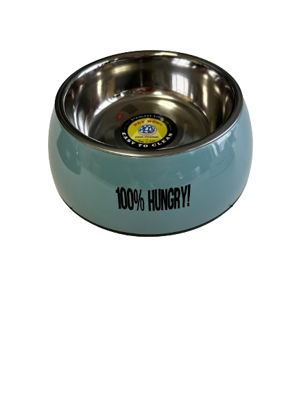 Pet Pioneer Cuenco de acero inoxidable_base plástica estampada Az