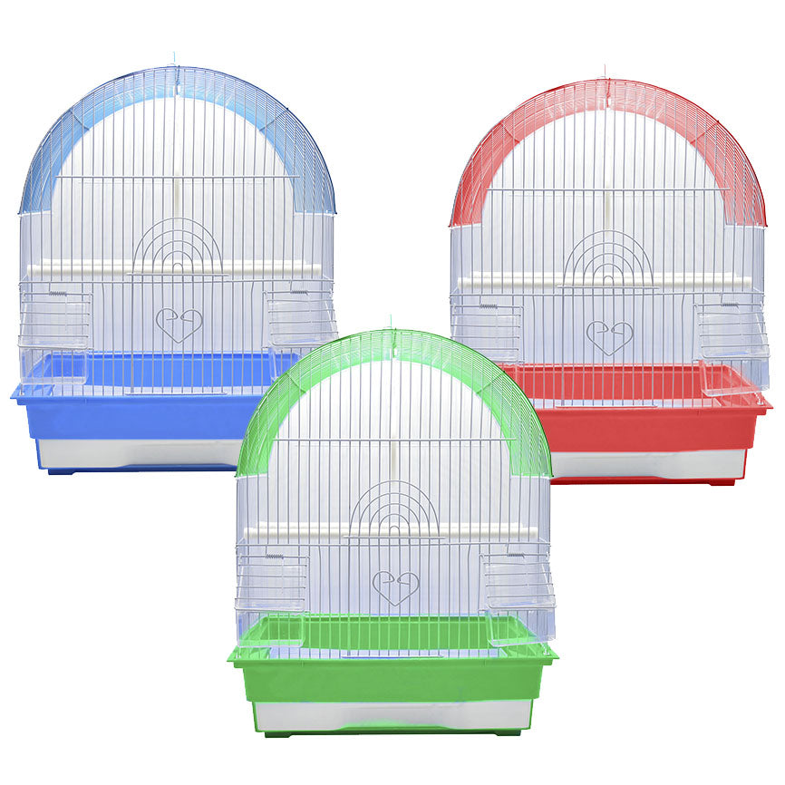 Pet Pioneer Bird Cage 14"x11"x18'H for parakeet of similar birds (gree