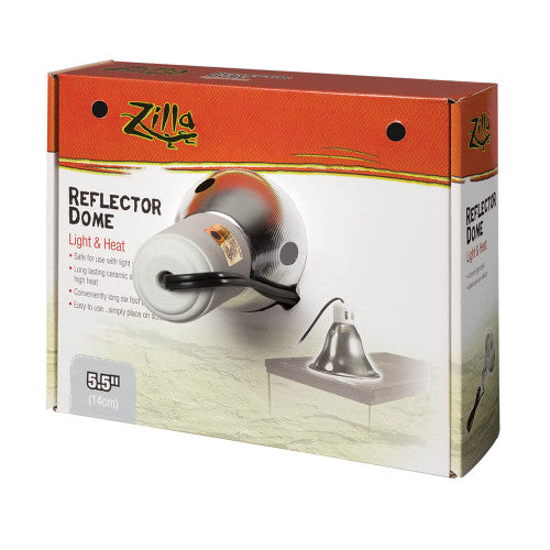 Zilla Reflector plateado. Luz y calor para reptiles 5