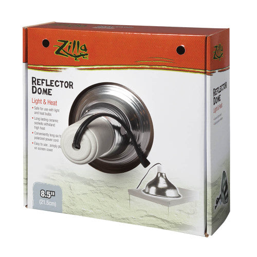 Zilla Reflector plateado. Luz y calor para reptiles 8