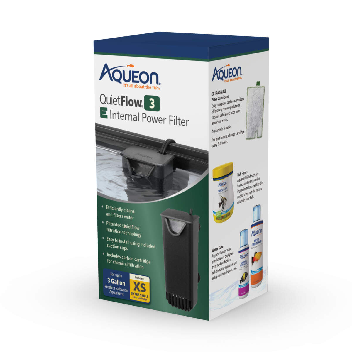 Aqueon QuietFlow E internal power filter 3g