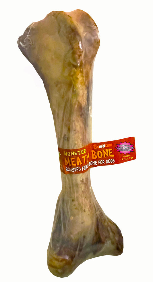 16-18InchMonsterNaturalMeatyBone-ScoochieCigarBand Front