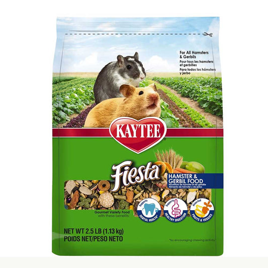 Kaytee Fiesta Hamster and Gerbil Food bags (2.5 & 4.5 pounds)