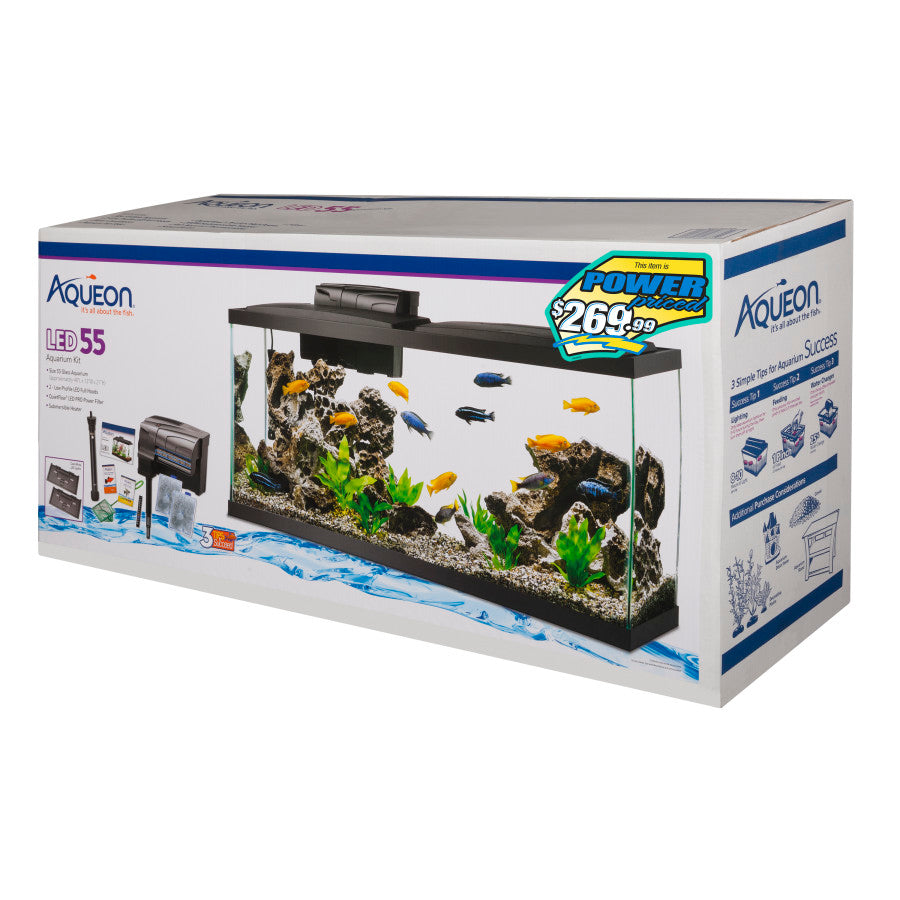 Aqueon LED Aquarium Kit Pre-priced 55