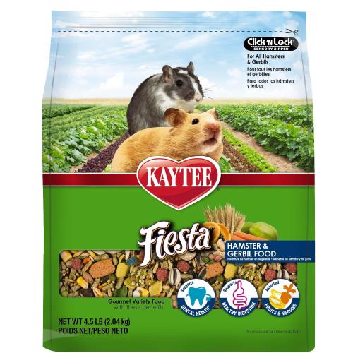 Kaytee Fiesta Hamster and Gerbil Food bags (2.5 & 4.5 pounds)