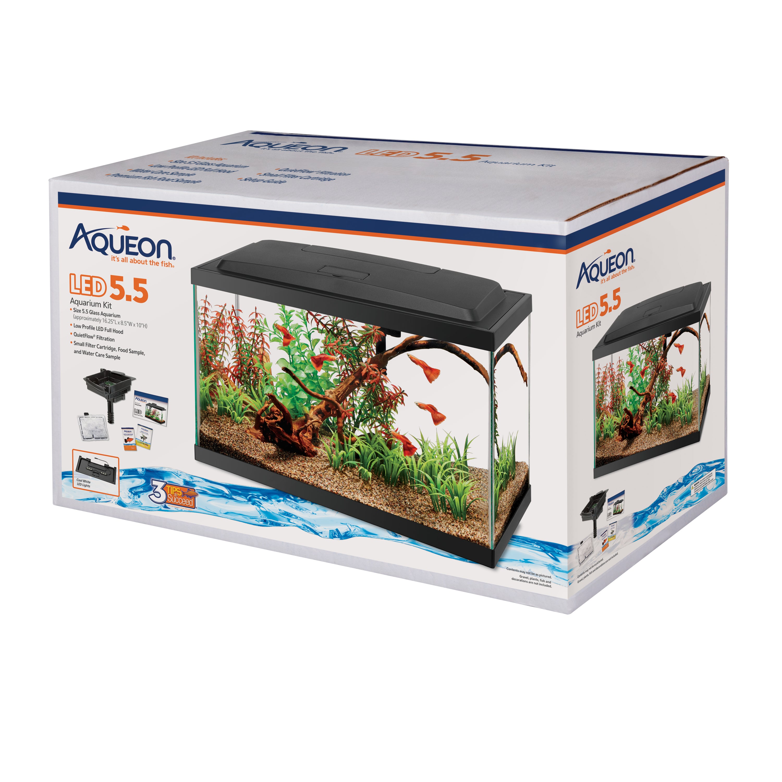 Aqueon led 20 aquarium kit best sale