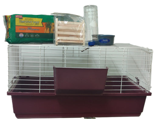 A_E_Rabit_and_Guinea_Pig_Red_Base_and_White_Cage_31_x_17_x_17