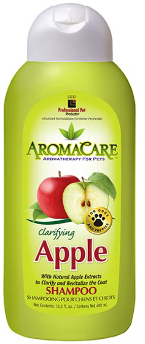 PPP AromaCare™ Clarifying Apple Shampoo for Dogs and Cats. 13.5 oz, 1 gal. Dilutes 32-1