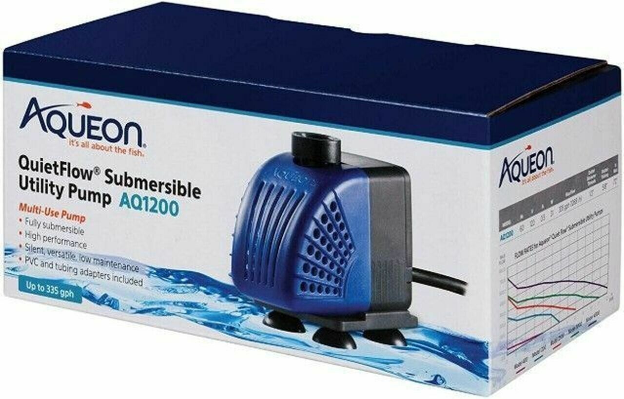 Aqueon Bomba de agua sumergible AQ1200