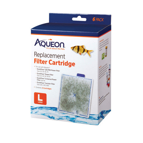 Aqueon_Cartucho de filgro de repuesto L 6 pack