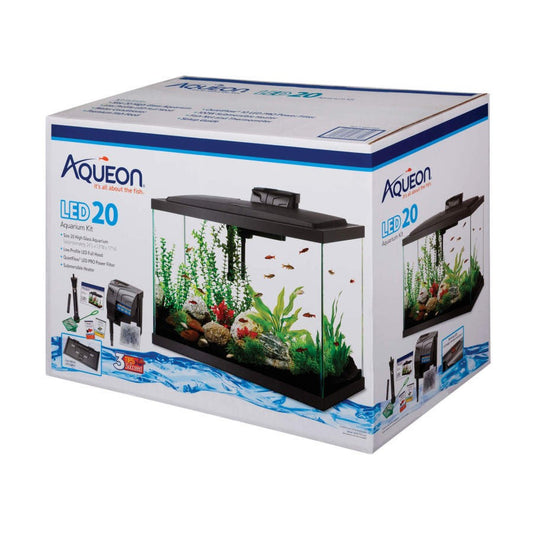 SPECIAL_Aqueon - LED Aquarium Kit 20 gal (filter, etc) and  Forge Metal STAND 24 x 12