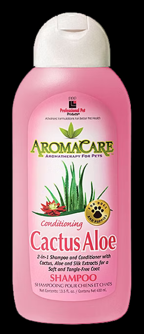 PPP AromaCare™ Conditioning Cactus Shampoo, 2-in-1 Shampoo and Conditioner for Dogs and Cats 13.5 oz, 1 gal.  Dilutes 32-1