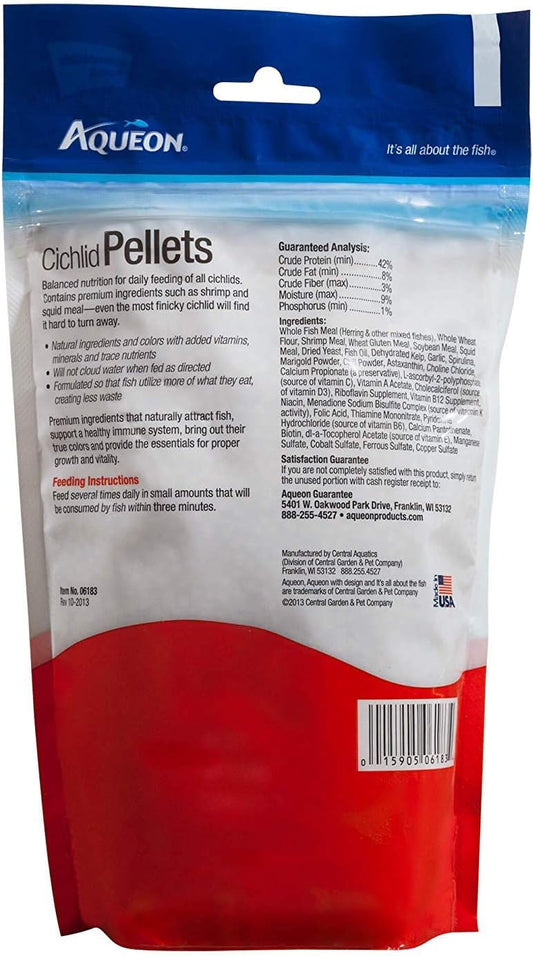 Aqueon Pellets medianos para Cíclidos  7.5 oz -  Aqueon Cichlid Medium Pellets 7.5 oz