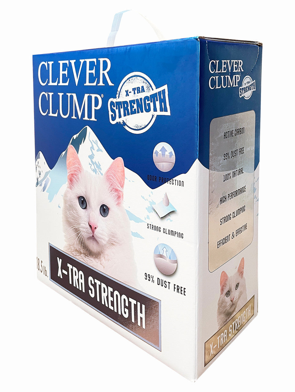 Scoochies Clever Clump Bentonite boxed Cat Litter 18.5 Pounds