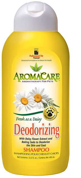 PPP AromaCare™ Deodorizing Daisy Shampoo for Dogs and Cats, 13.5 oz, 1 gal.