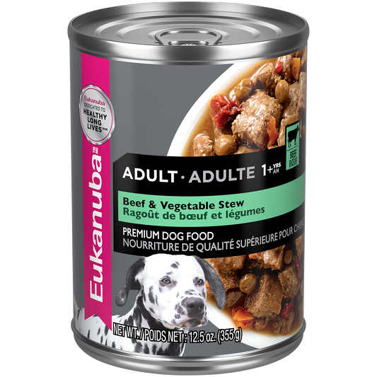 EUKANUBA Adult Beef Vegetable Stew Canned Dog Food