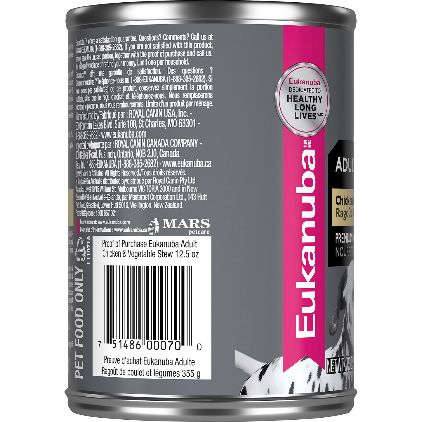 EUKANUBA_Adult Chicken Vegetable Stew Canned Dog Food sku