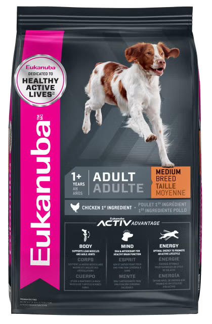 EukanubaAdultMediumBreedChickenDryDogFood5lbs