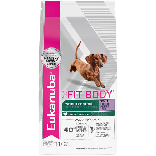 Eukanuba Fit Body Weigth Control Small Breed Adult Dry Dog Food - Chicken