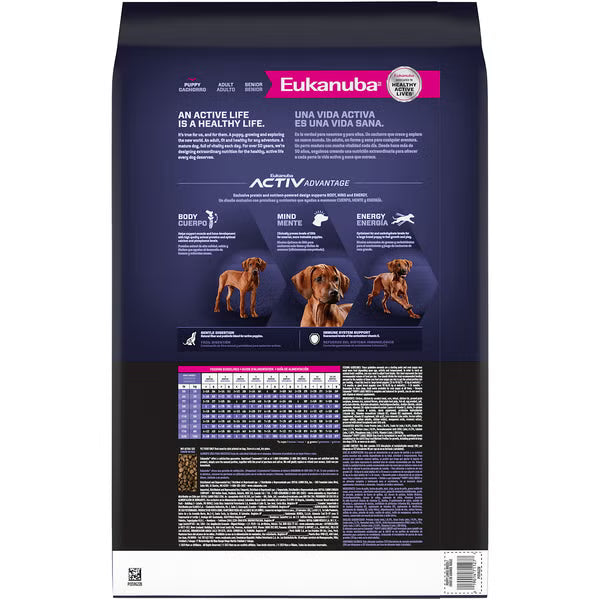 EukanubaLargeBreedPuppyChickenDryDogFood_ back