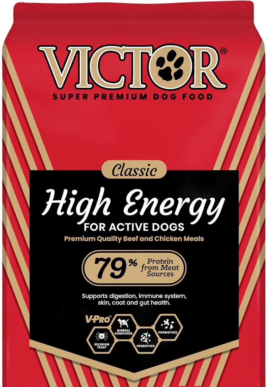 Victor Super Premium High Energy dog food for active dogs