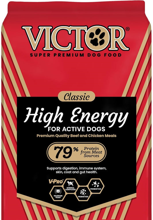 Victor Super Premium High Energy dog food for active dogs