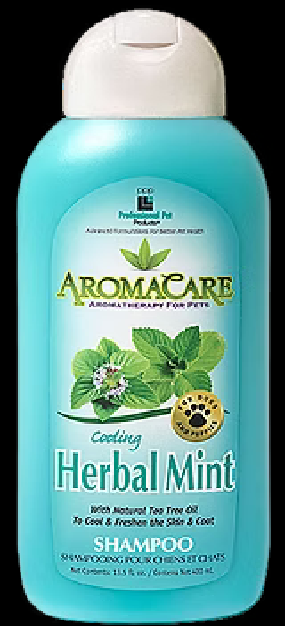 PPP AromaCare™ Cooling Herbal Mint Shampoo for Dogs and Cats, 13.5 oz, 1 gal.  Dilutes 32-1