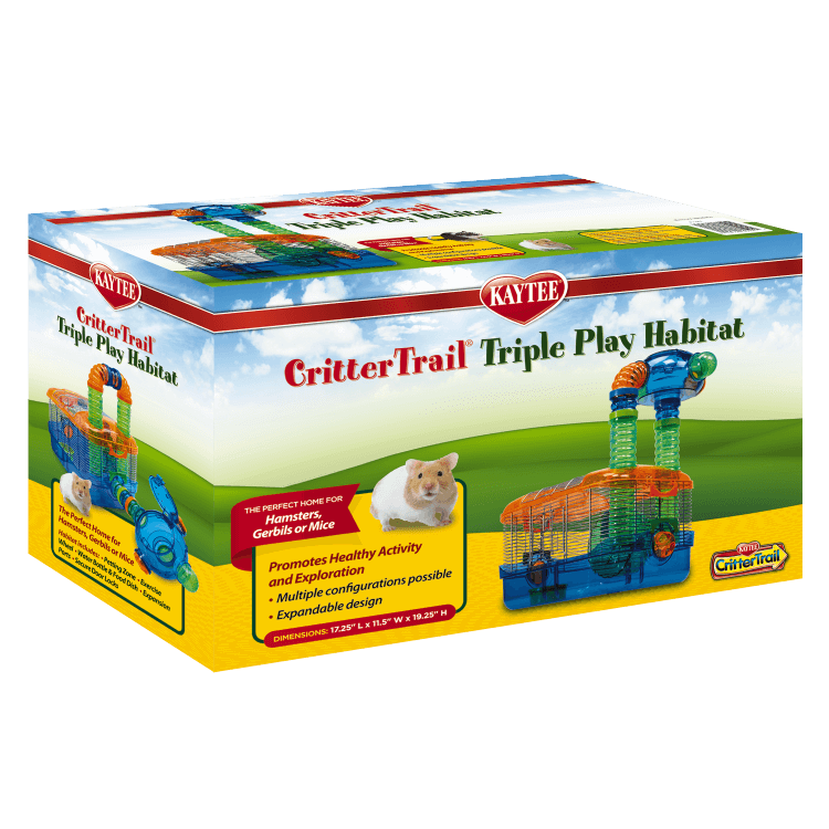 KAYTEE CRITTERTRAIL HABITAT triple juego