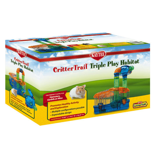 KAYTEE CRITTERTRAIL HABITAT triple juego