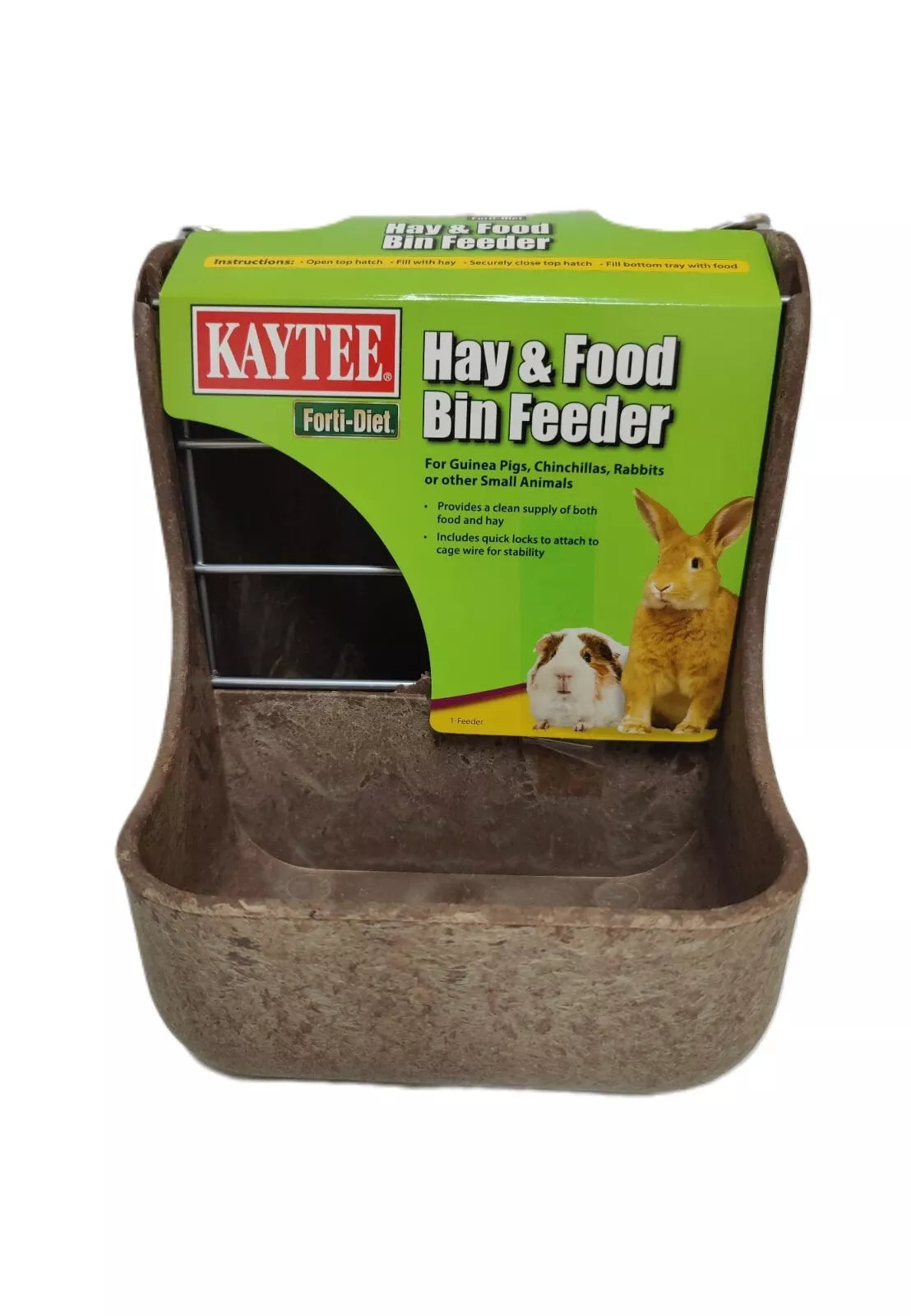 SPECIAL Kaytee Hay & Food Bin Feeder. (Differents Colors)