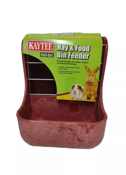 SPECIAL Kaytee Hay & Food Bin Feeder. (Differents Colors)