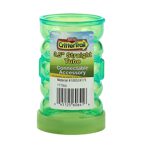 Kaytee CritterTrail  Tubo recto para conectar Habitat  Green