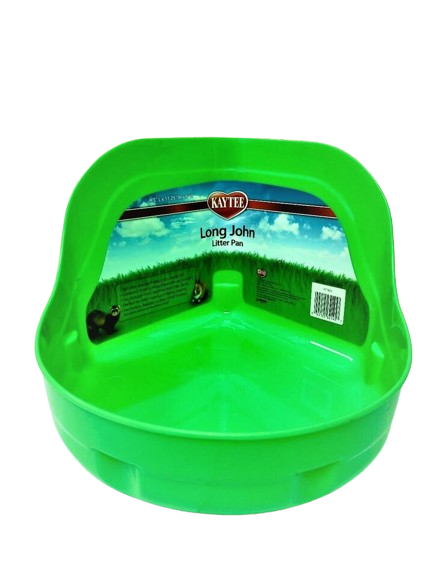 Kaytee Long John  Bandeja de arena  para animales pequeños  Verde