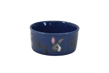 Kaytee Plato para mascotas con estampado de patas y conejito B