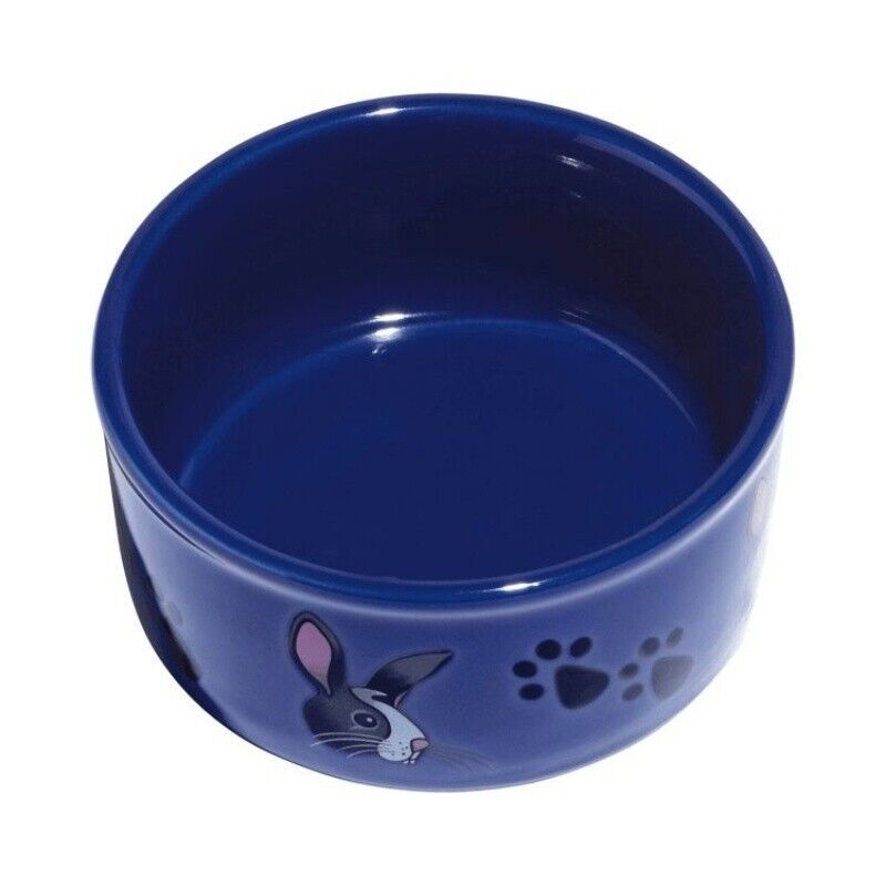 Kaytee Plato para mascotas con estampado de patas y conejito