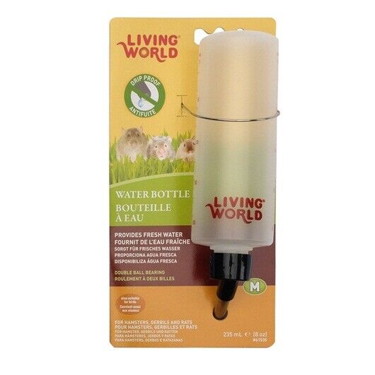 Living World Botella de agua plástica de 8 oz