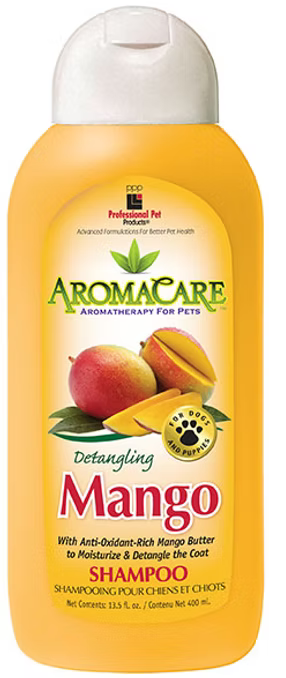 Aromacare Mango shampoo bottle