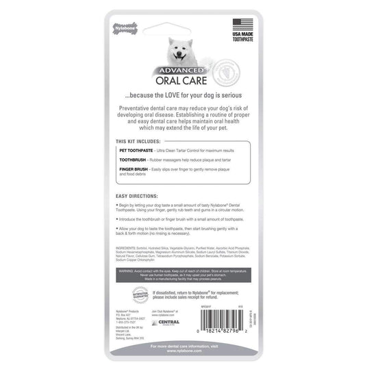 Nylabone Advanced Kit cuidado dental natural para perros A