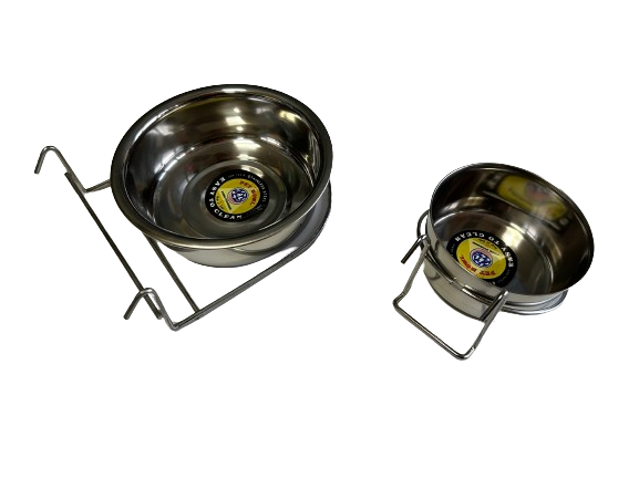 Pet Pioneer Cuenco colgante para perros de acero inoxidable