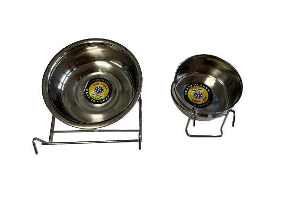 Pet Pioneer Cuenco colgante para perros de acero inoxidable