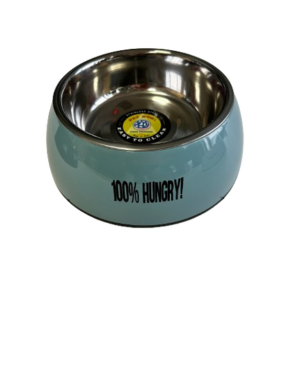 Pet Pioneer Cuenco de acero inoxidable_base plástica estampada Az