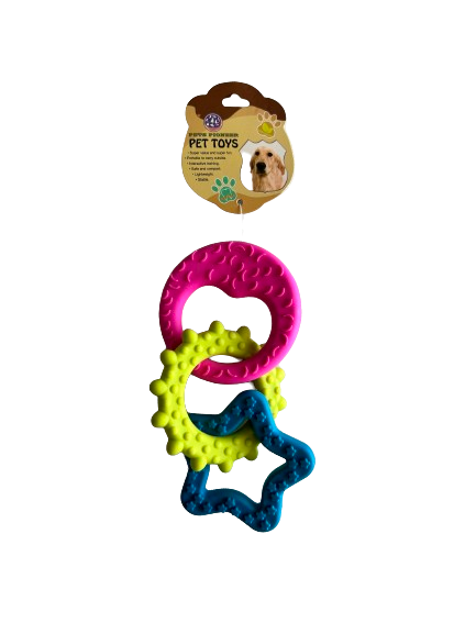 Pet Pioneer Dog Toy Teething Rings