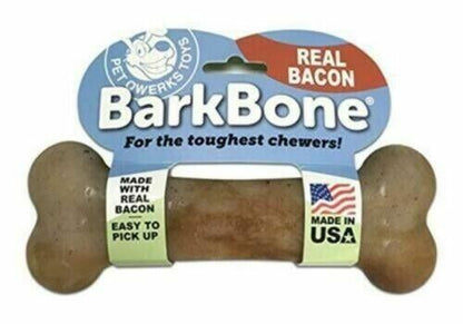 Pet Qwerks Hueso saborizado, juguete masticable duradero