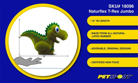 Petsport  Naturflex  Juguete para perros  Jumbo T-Rex 12 